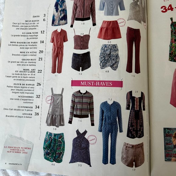 Burda Couture facile Printemps/été 2014 Hors série N 49H - Picture 3 of 4